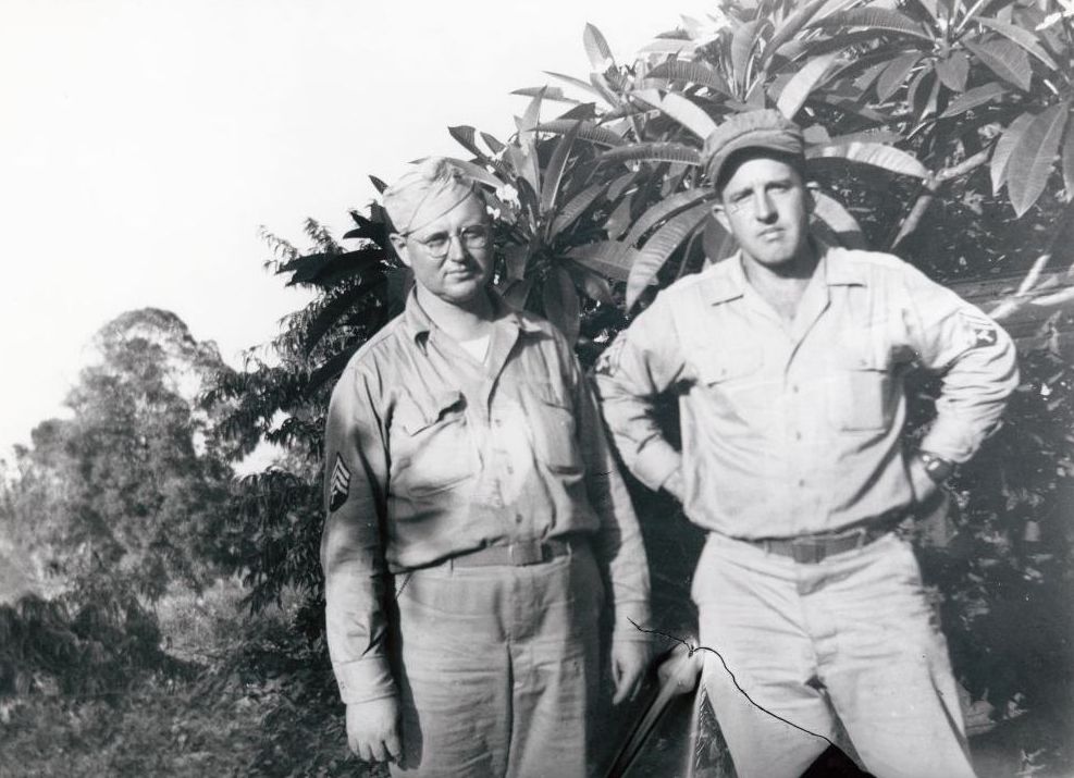 Two United States 1st Cavalry Division members near Camp Strathpine, 1943
