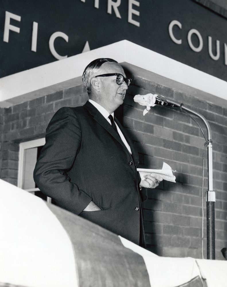 Official opening of the North Pine Water Supply Scheme at Petrie, 22 April 1961
