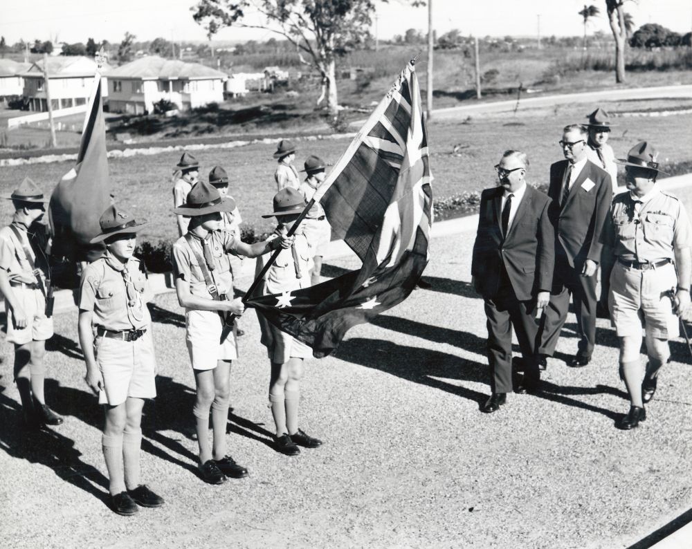 Official opening of the North Pine Water Supply Scheme at Petrie, 22 April 1961
