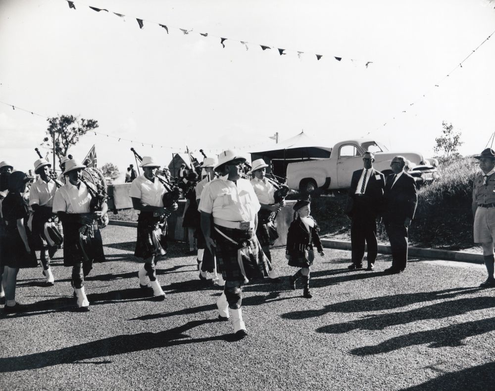 Official opening of the North Pine Water Supply Scheme at Petrie, 22 April 1961