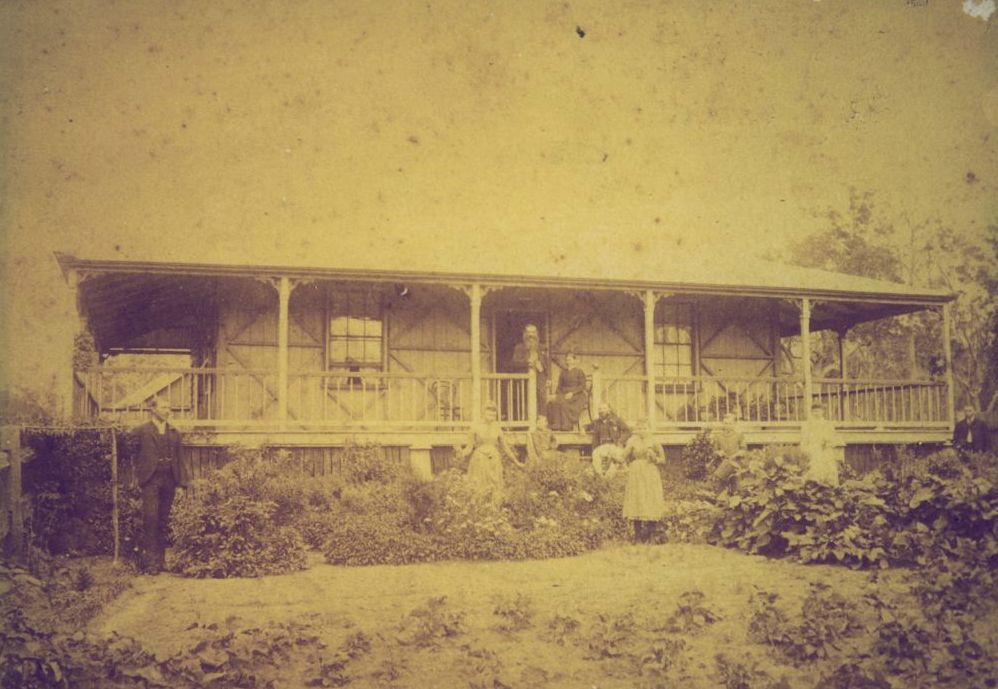 The home of Christian Frederick Kriesch (1838-1899) and his family at Samsonvale