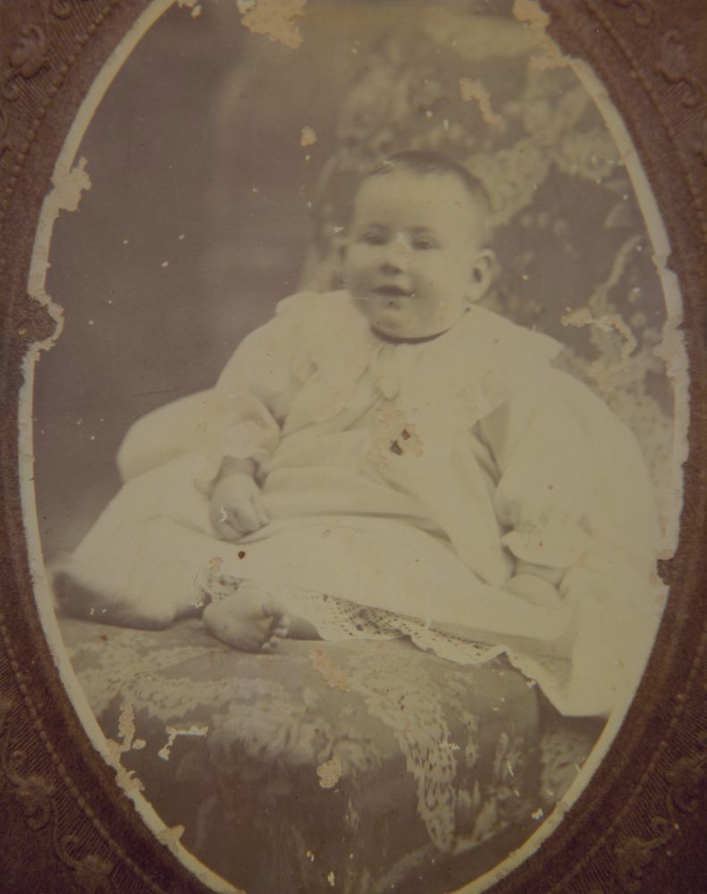 Rod Delaney as an infant