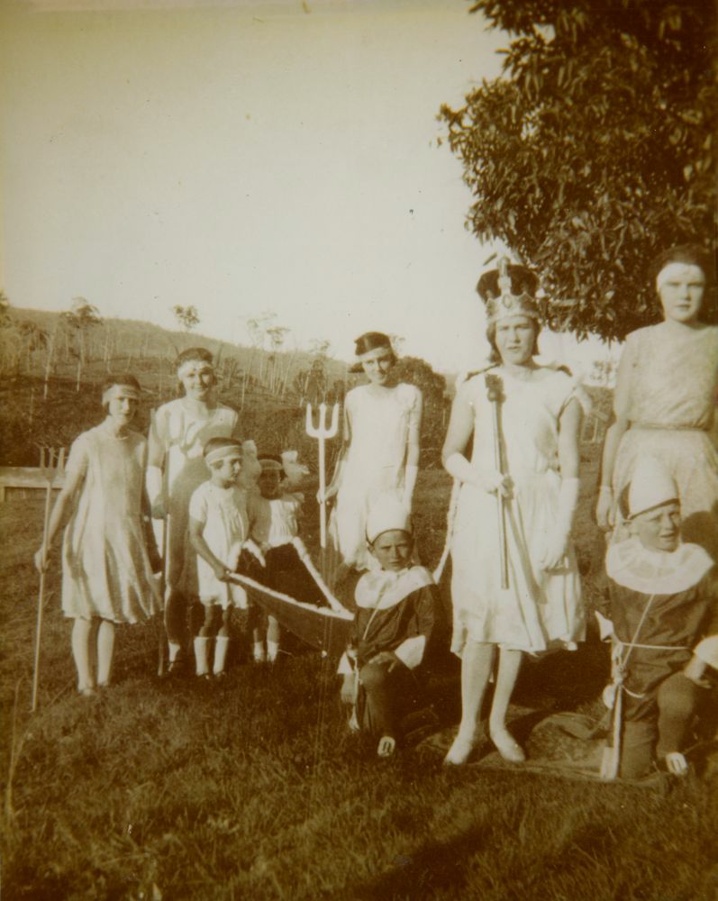 Fancy dress group at the Mount Pleasant School