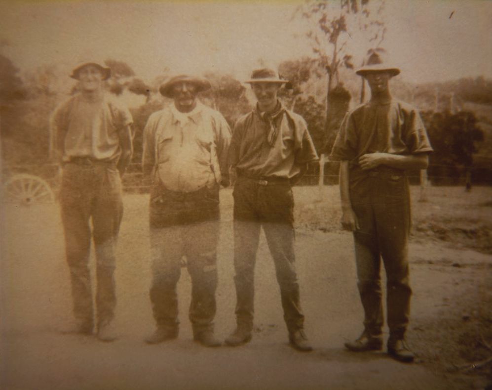 Group of men at Kobble Creek