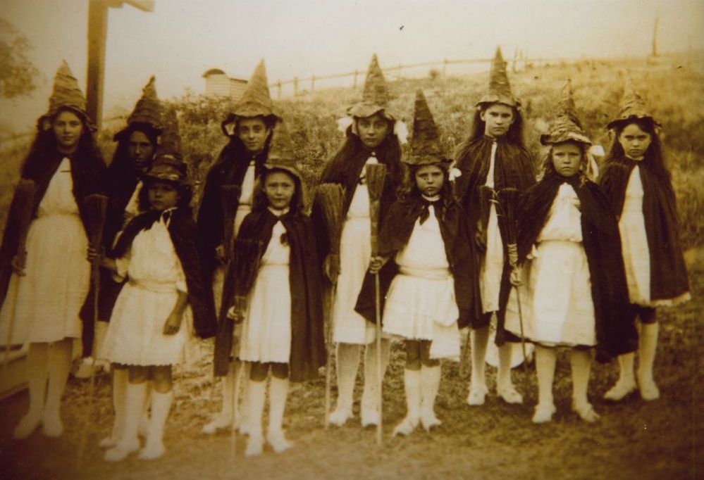 Students in fancy dress at the Mount Pleasant School