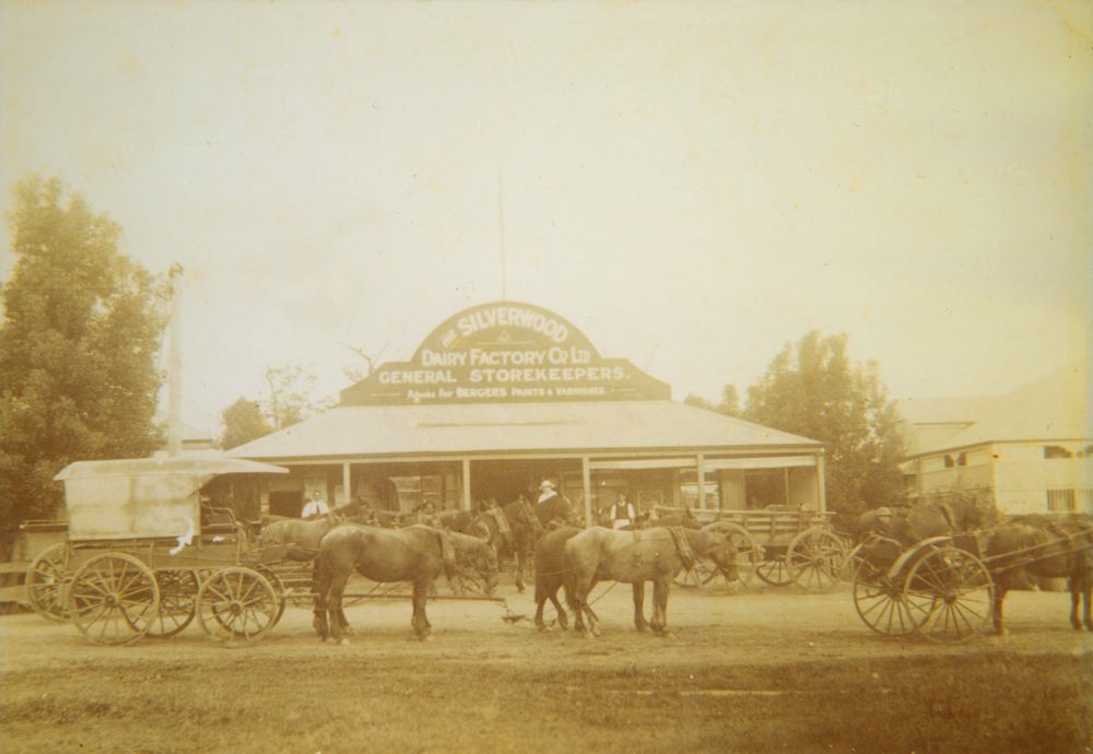 Silverwood Dairy Factory Co. Ltd. General Store, Williams Street Terrors Creek (now Dayboro), ca. 1910