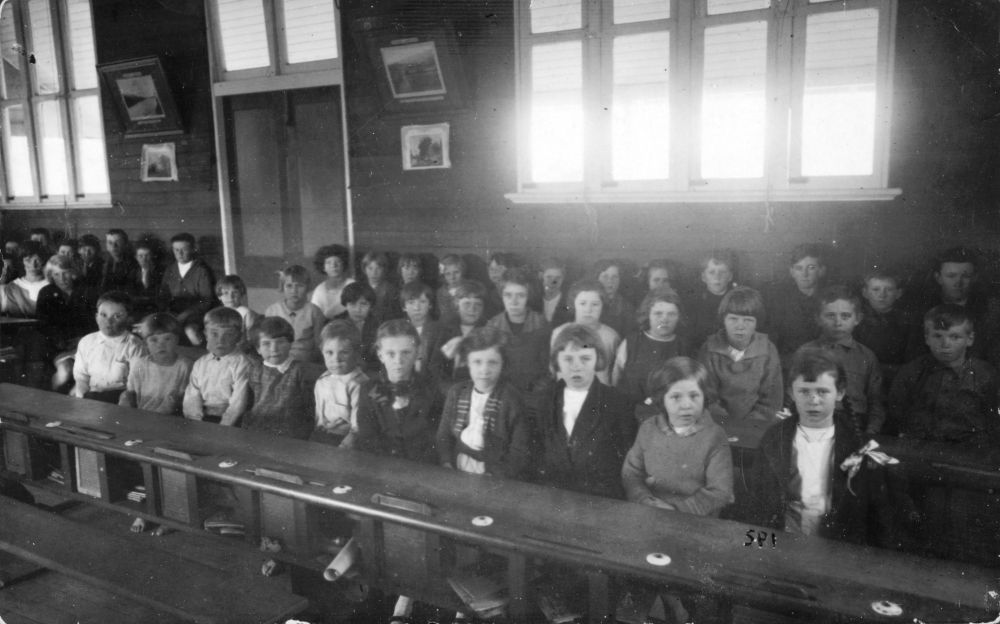 Pupils in the classroom at Strathpine State School, ca. 1933