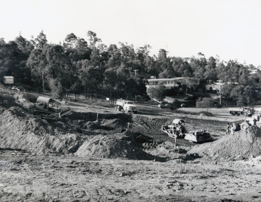 Arana Hills Library site, Cobbity Crescent Arana Hills in 1975