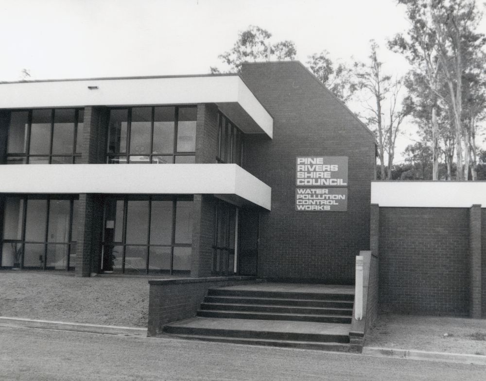 Pine Rivers Shire Council Water Pollution Control Works building, Bickle Road Kallangur, 1975
