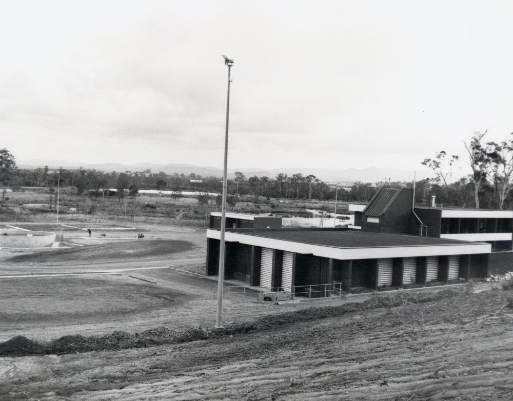 Pine Rivers Shire Council Water Pollution Control Works building, Bickle Road Kallangur, 1975