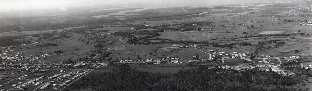 Aerial view over Gympie Road Strathpine, 1965