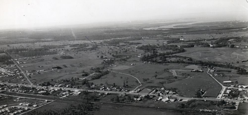 Aerial view over Gympie Road Strathpine, 1965