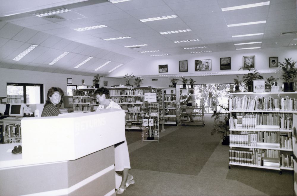 Interior view of Kallangur Library, 1991