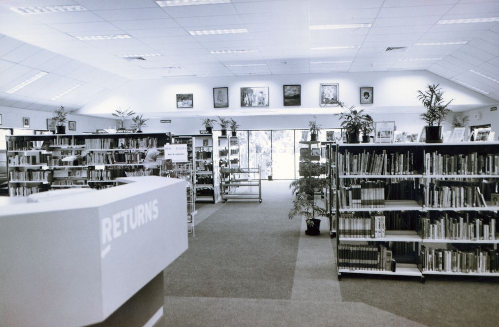 Interior view of Kallangur Library, 1991