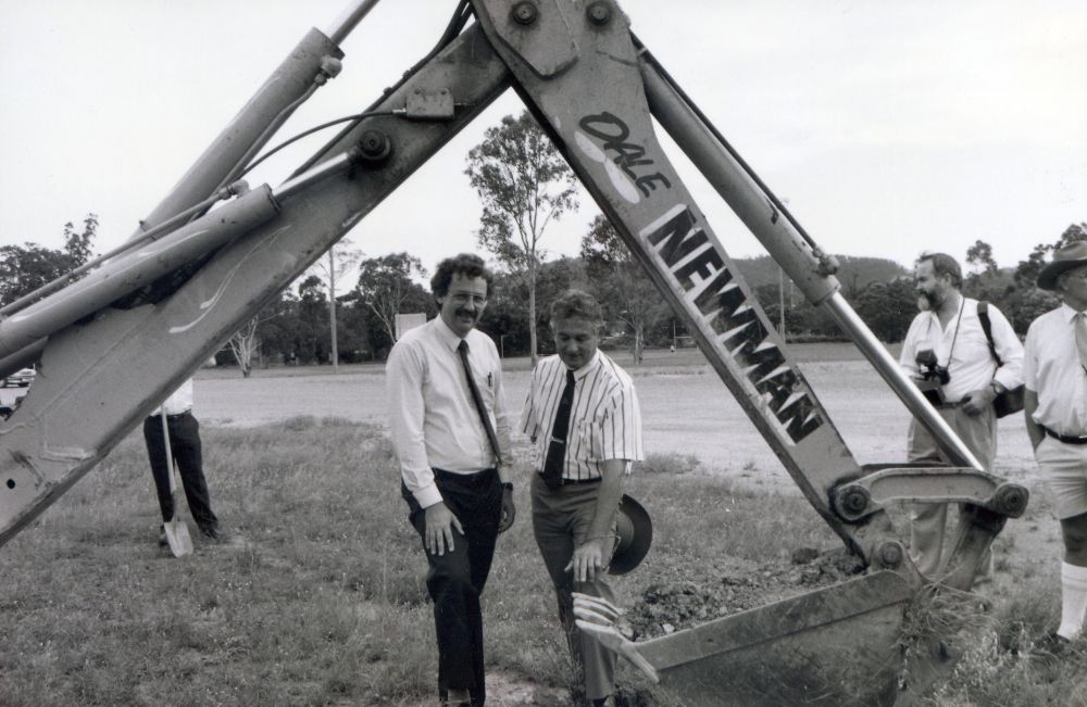 Construction of the The Hills District Police Citizens Youth Club (PCYC) at Everton Hills, 1991