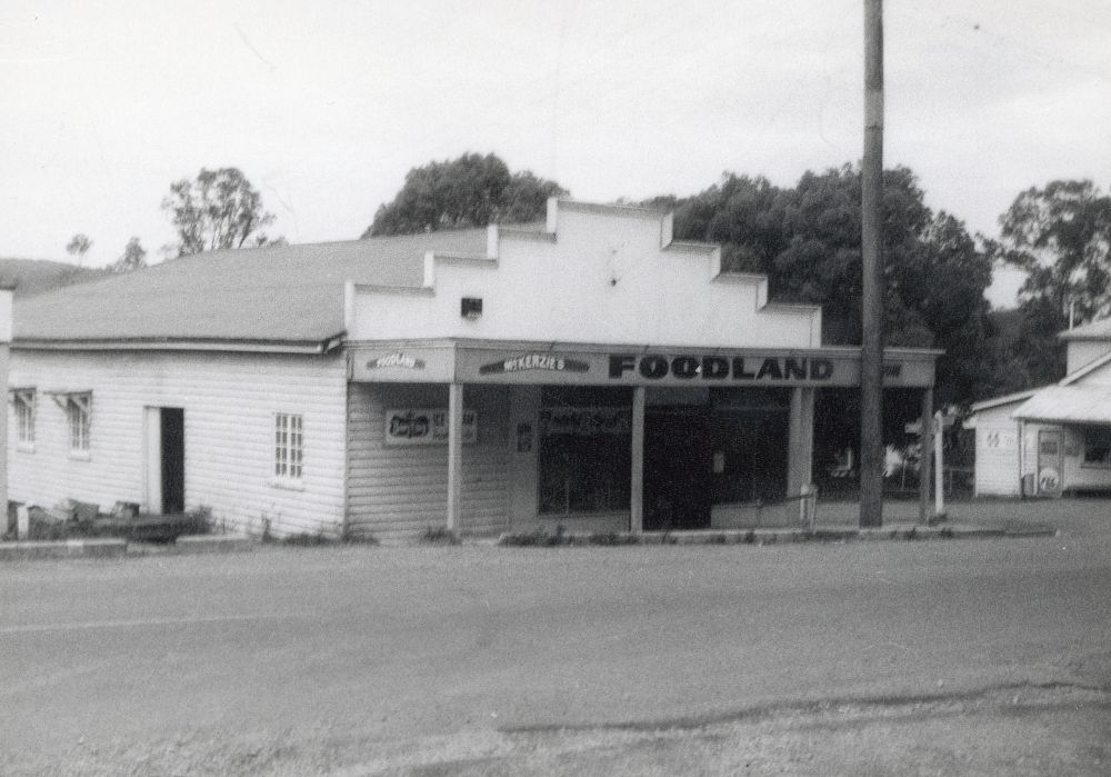 McKenzie's Foodland store, McKenzie Street Dayboro, 1976