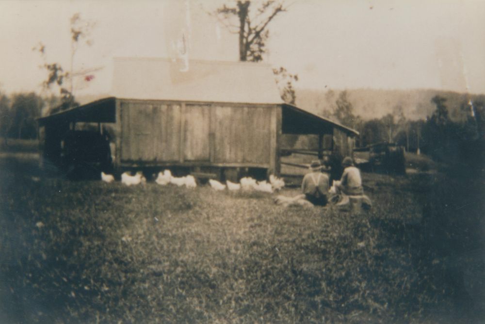 Slab barn used as the first house