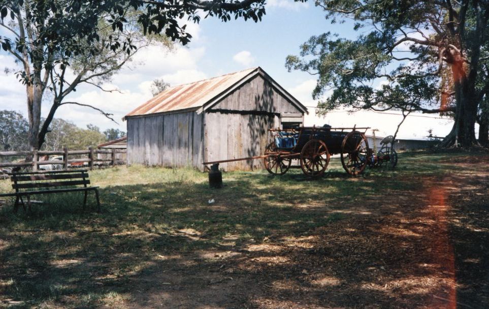 North Pine Country Park in 1995 - Kriesch's slab barn