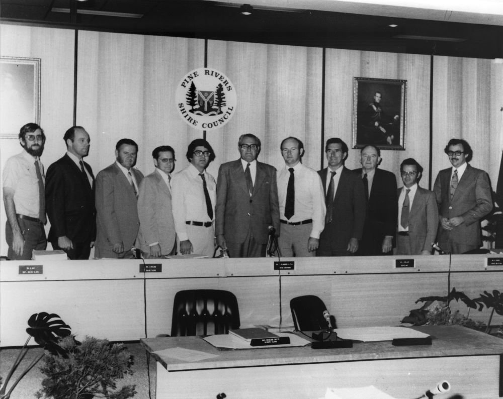 Members of the 1973-1976 Pine Rivers Shire Council