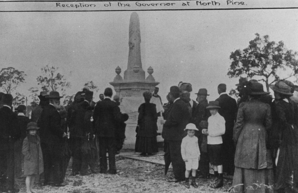 Unveiling of the Tom Petrie Memorial, Petrie, 15 July 1911