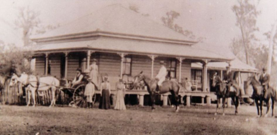The Coe family, pioneers of the South Pine (now Brendale) area, about to have a day out, 1901