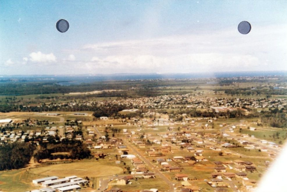 Aerial photograph of the development in the Bray Park / Lawnton areas prior to 1983