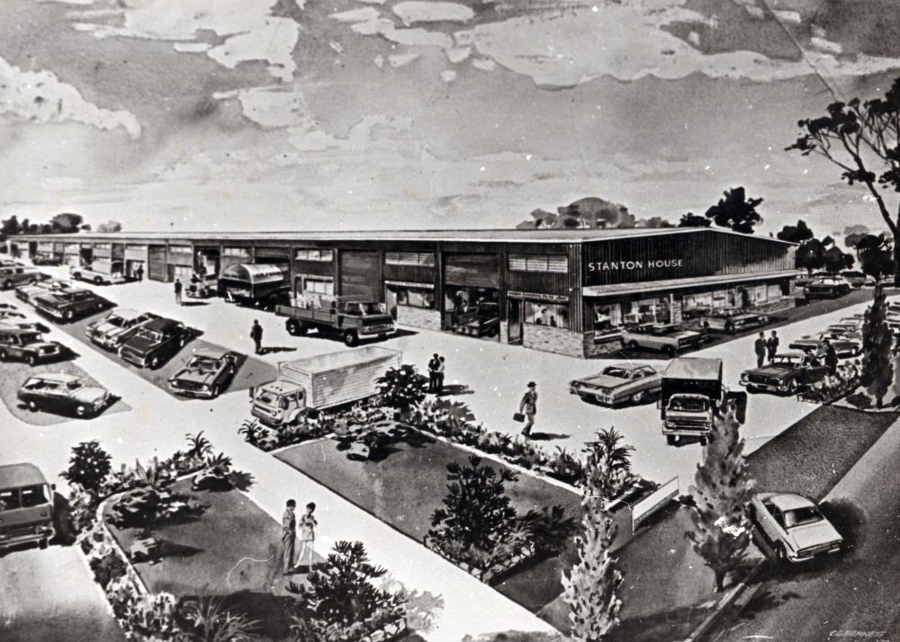 Architect's impression of part of the industrial estate at Brendale (Stanton House), 1970