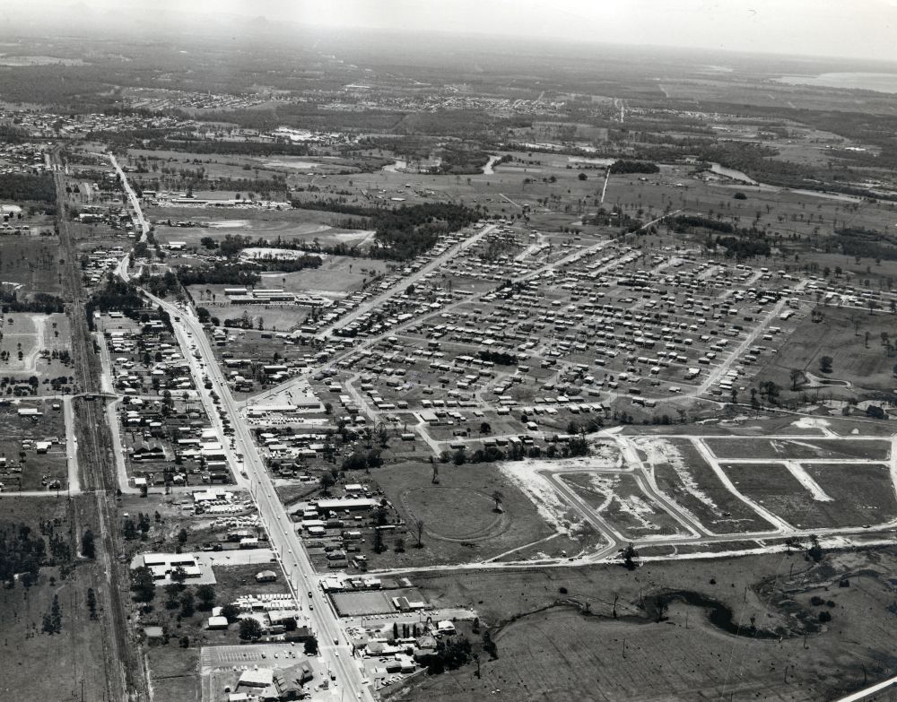 Aerial photograph of Strathpine and Lawnton, 1972
