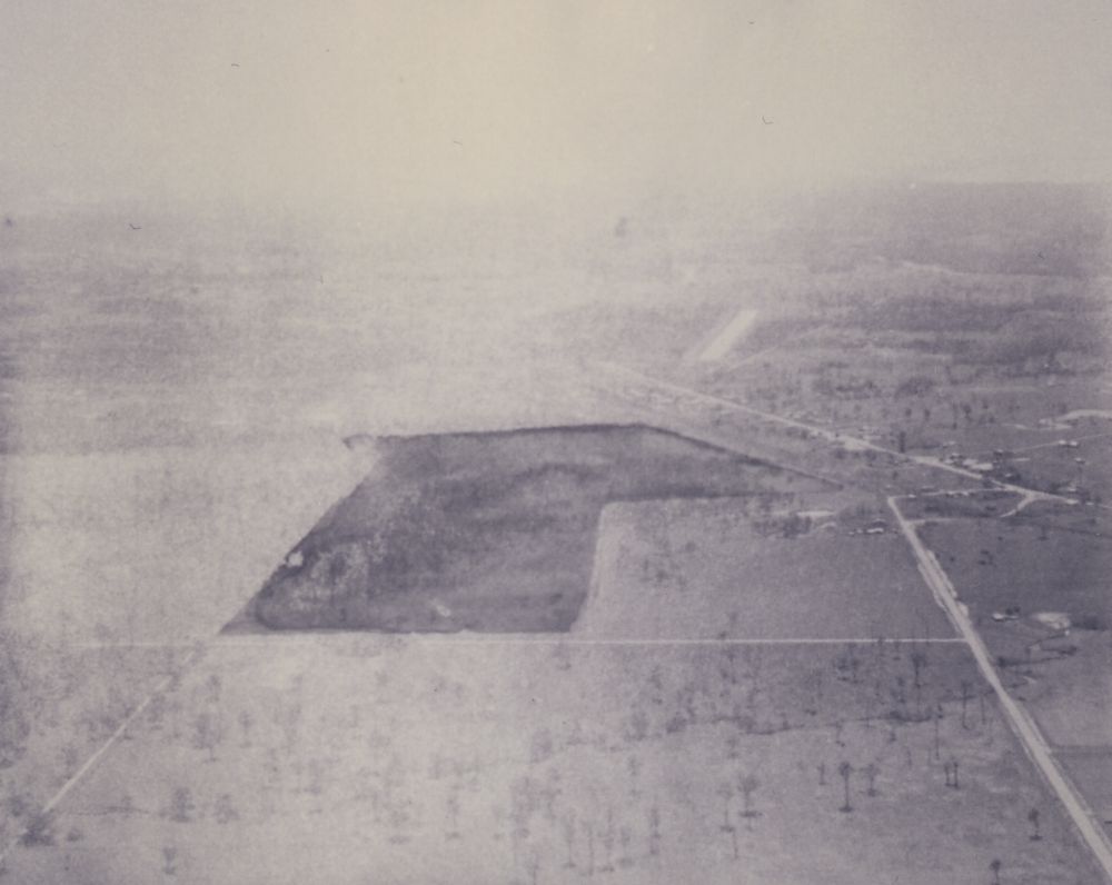 Aerial view of airstrip in Strathpine