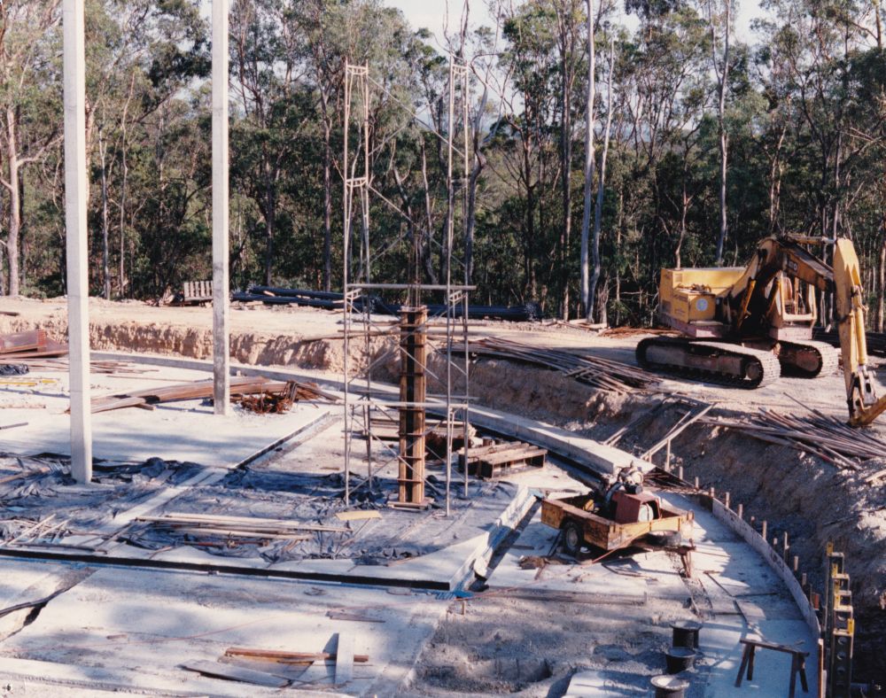 Construction of the Hutton Road No.2 Water Reservoir, 1988