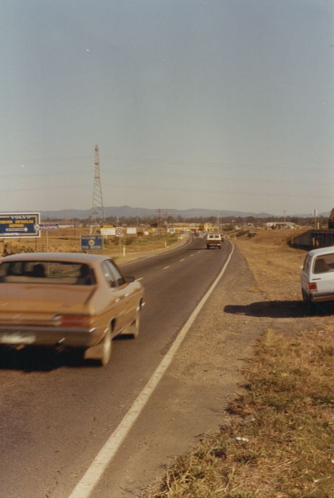 Gympie Road (along Bald Hills flats) entrance into Strathpine, ca. 1970s