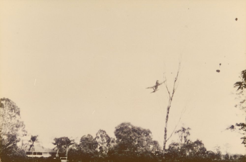 WW2 (WWII) American plane around Samsonvale, near the Gold family property