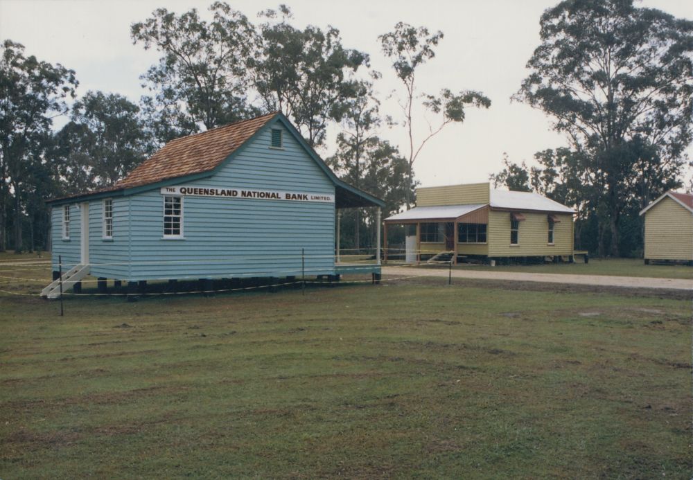 North Pine Country Park - replica of the North Pine Branch of the Queensland National Bank, ca. 1993