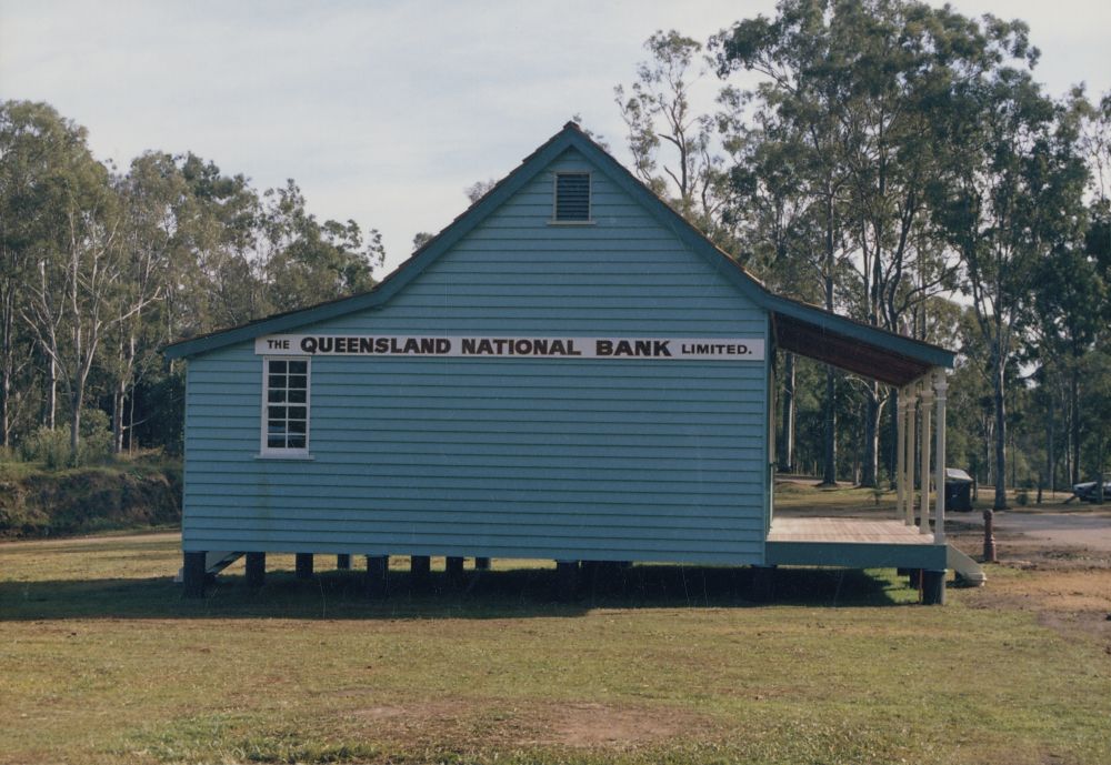 North Pine Country Park - replica of the North Pine Branch of the Queensland National Bank, ca. 1993