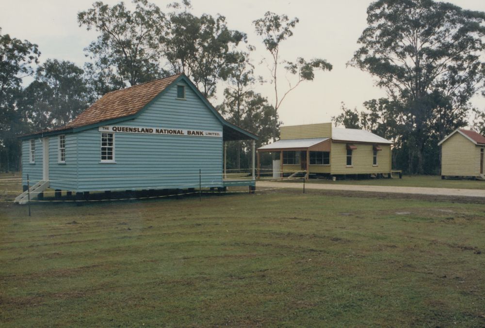 North Pine Country Park - replica of the North Pine Branch of the Queensland National Bank, ca. 1993