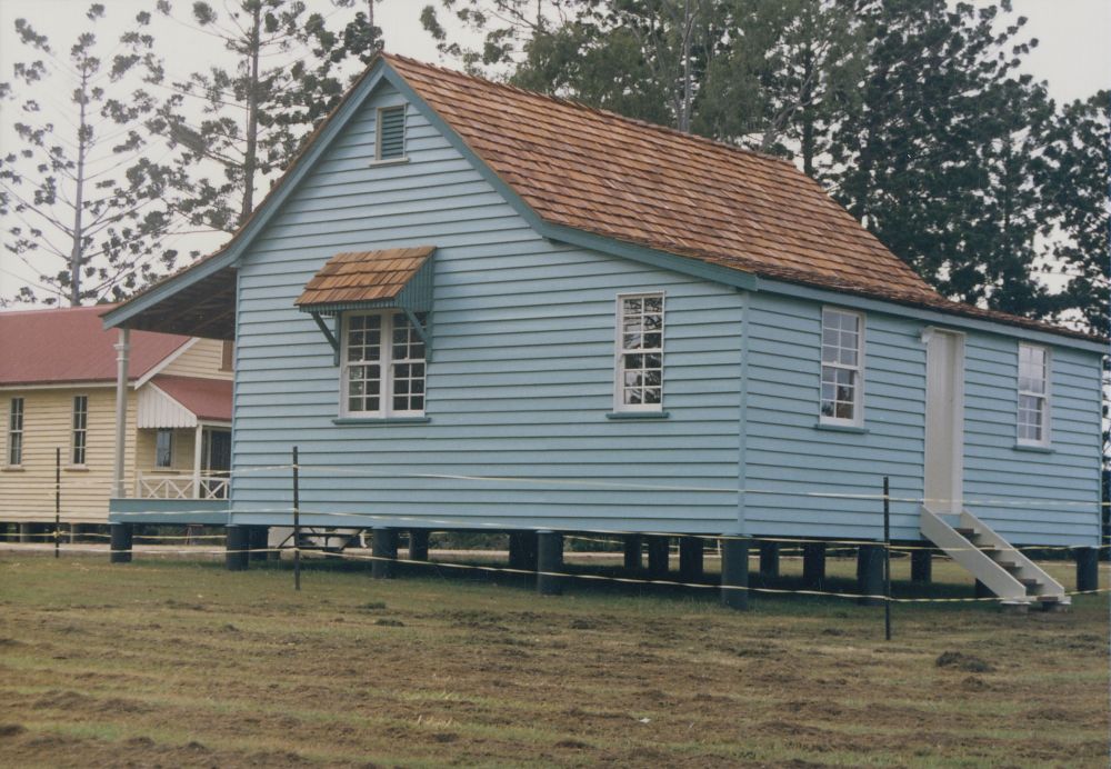 North Pine Country Park - replica of the North Pine Branch of the Queensland National Bank, ca. 1993