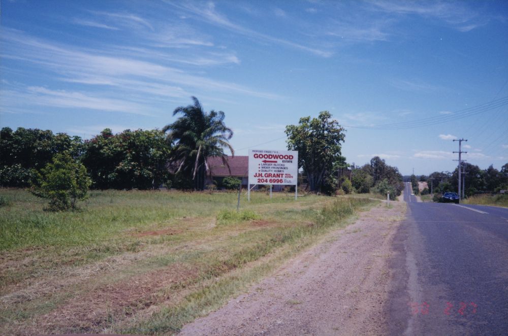 Signage for proposed stages 7 and 8 of Goodwood development, ca. 1996