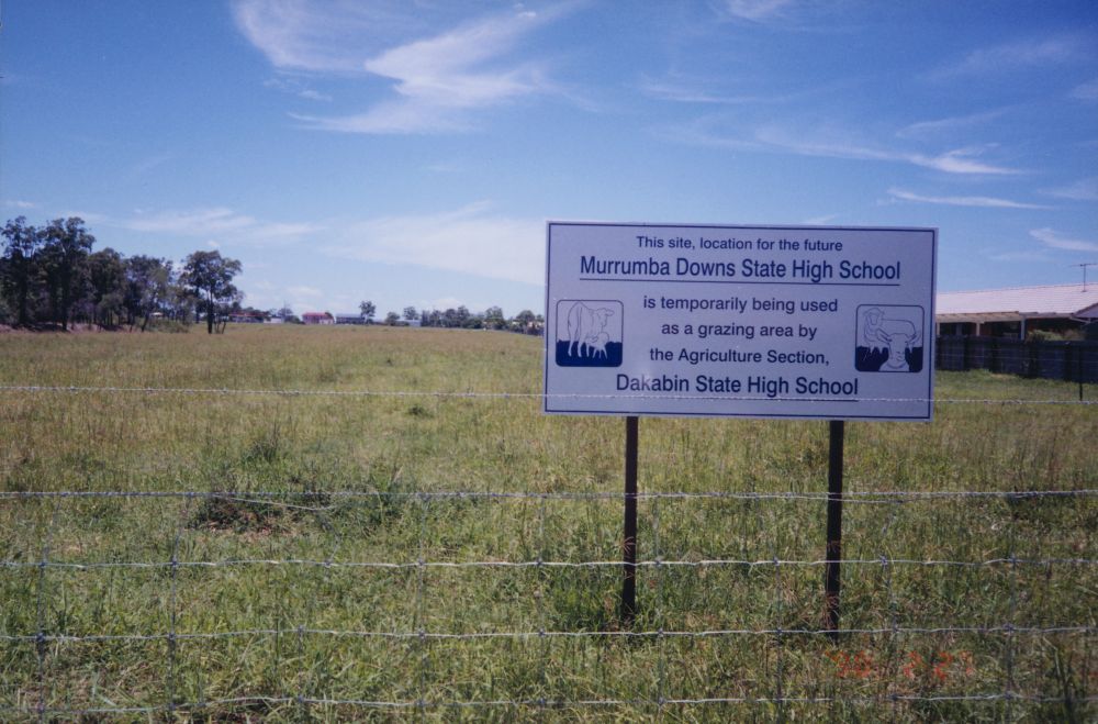 Proposed site for Murrumba Downs State High School on Dohles Rocks Road Murrumba Downs, ca. 1996