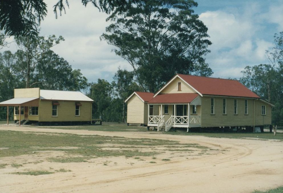 North Pine Country Park - McKenzie's Store alongside the Courthouse and jail (gaol), ca. 1980s