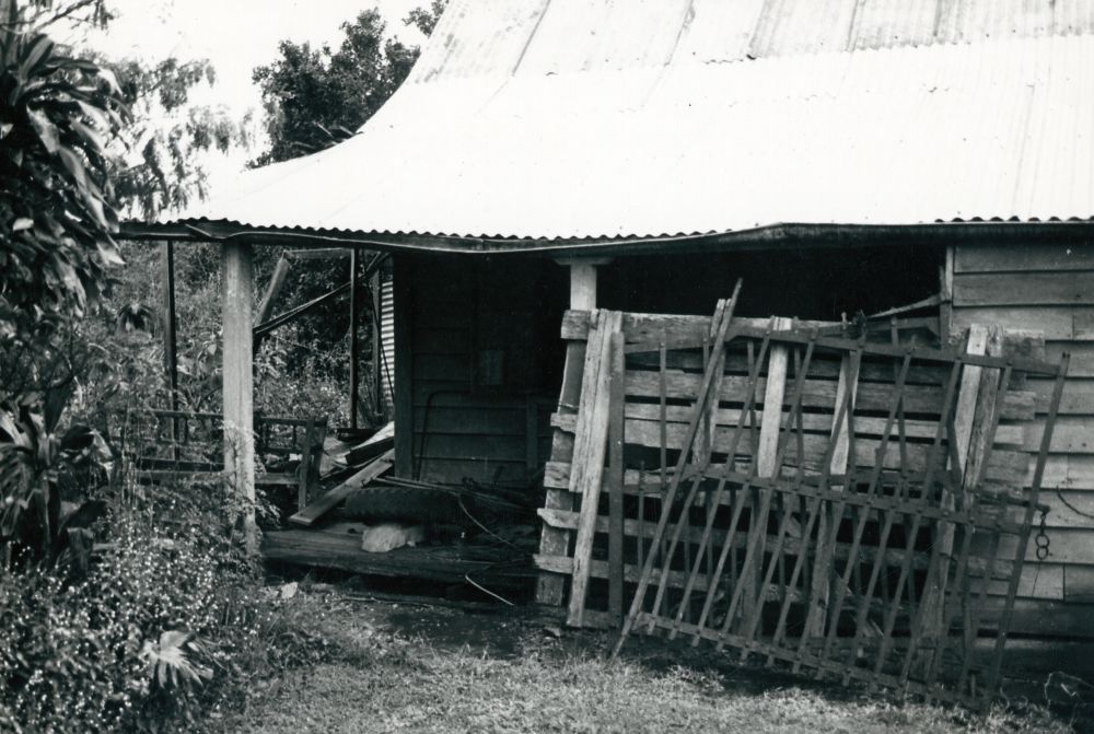 View of part of the Old North Pine Provisional School building, 1976