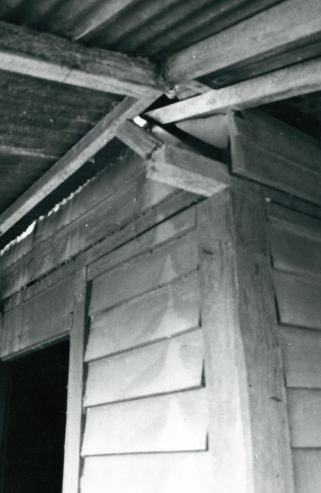 View of part of the Old North Pine Provisional School building, 1976