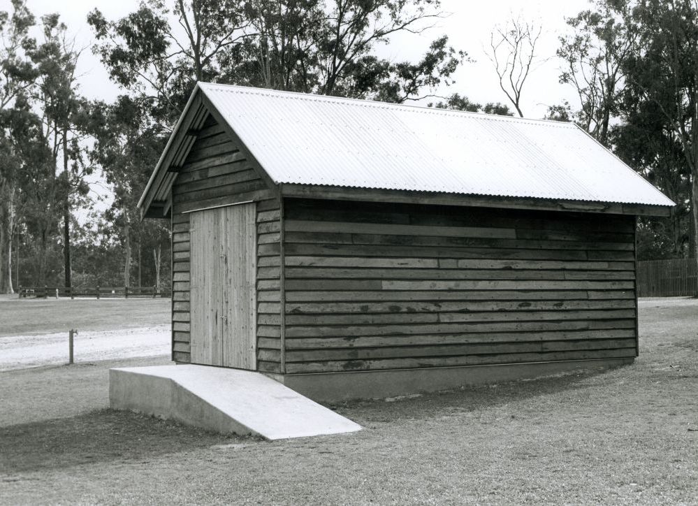 Storage shed, North Pine Country Park, 1994