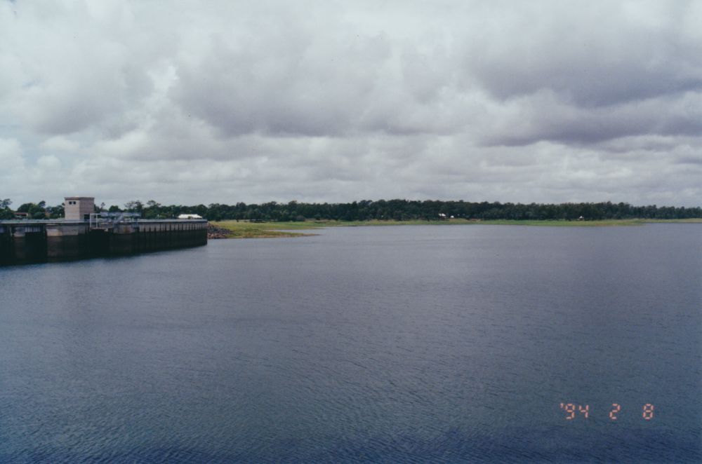 North Pine Dam (also known as Lake Samsonvale) wall near McGavin View Park