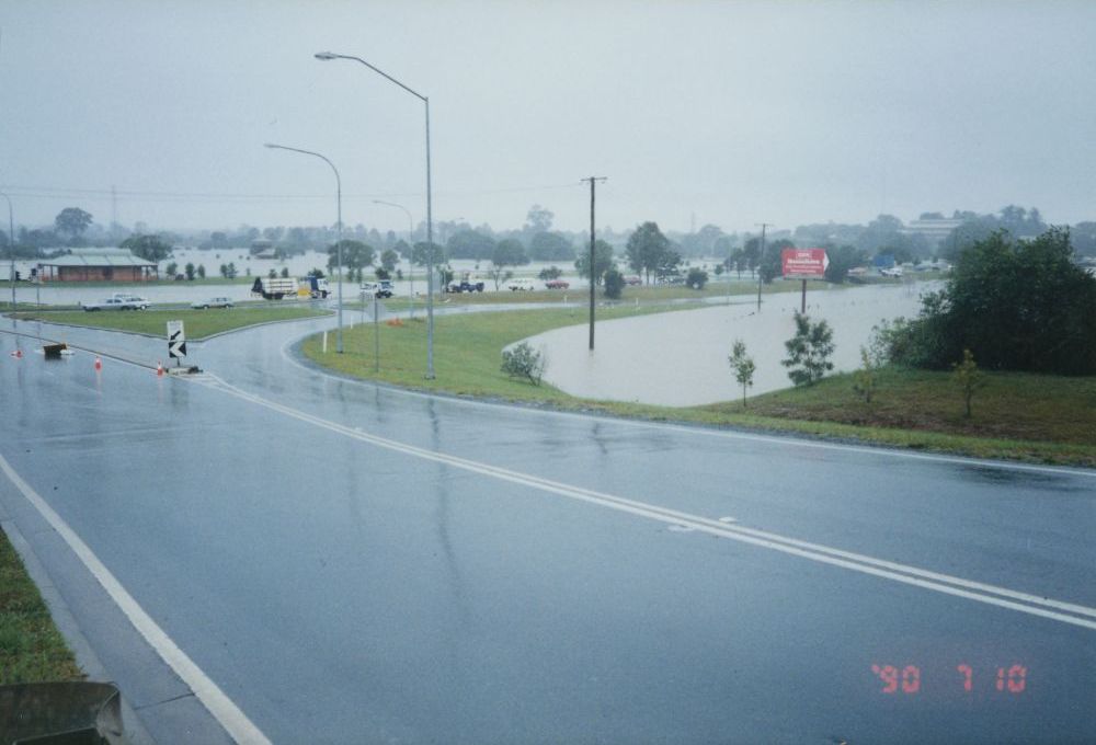 Flood waters from the South Pine River at Strathpine, April / May 1996