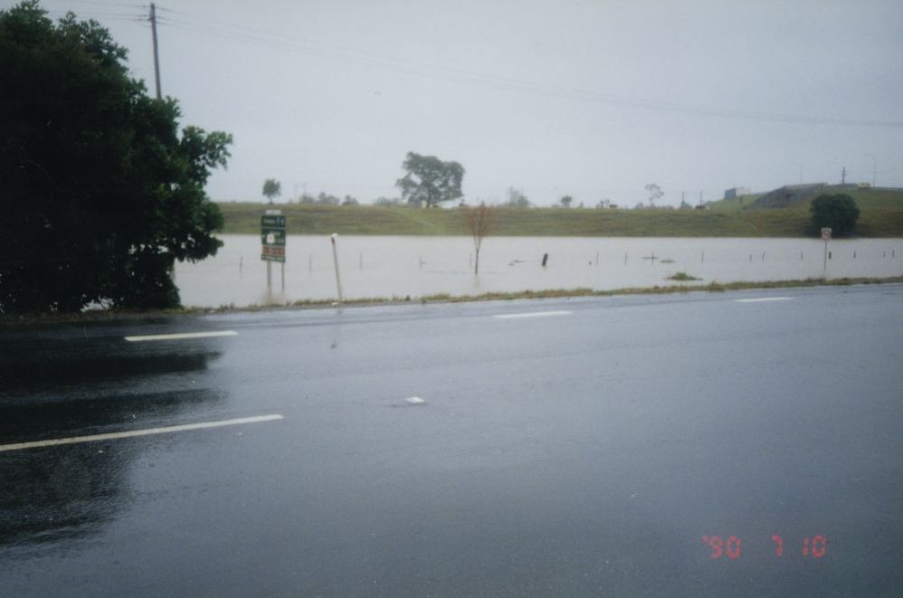 Flood waters from the South Pine River at Strathpine, April / May 1996