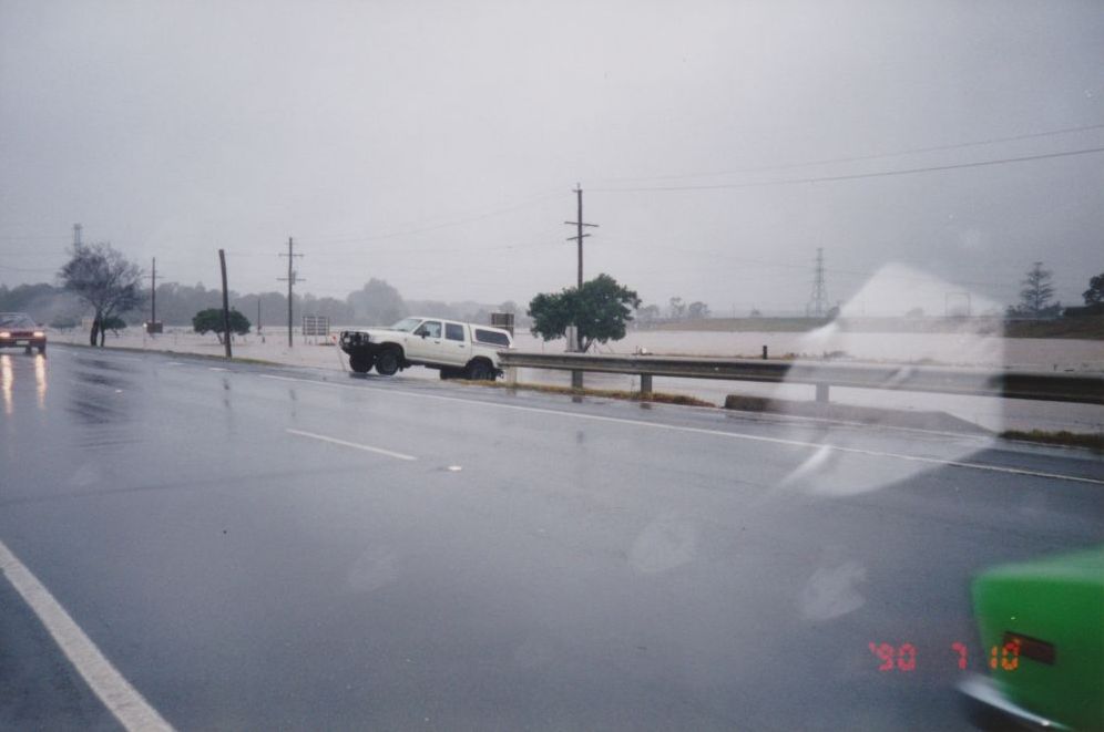 Flood waters from the South Pine River at Strathpine, April / May 1996