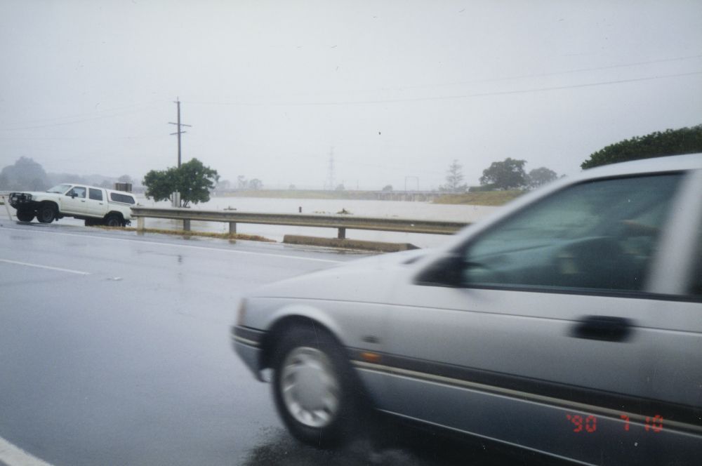 Flood waters from the South Pine River at Strathpine, April / May 1996