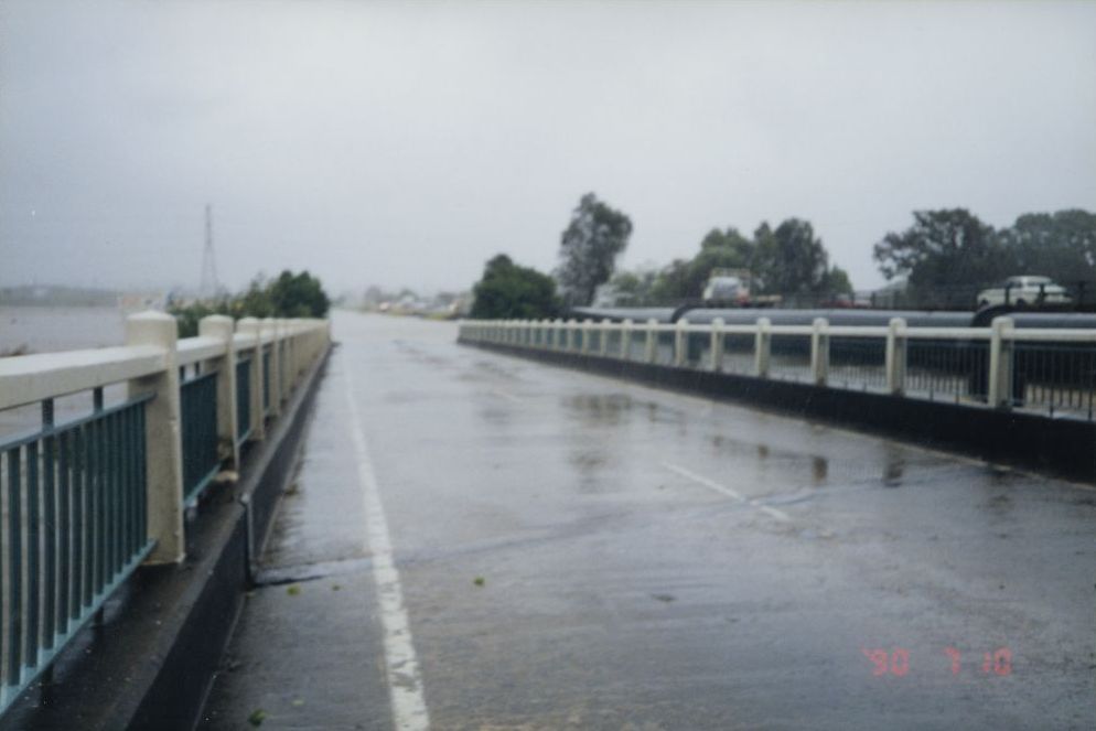 Flood waters from the South Pine River at Strathpine, April / May 1996