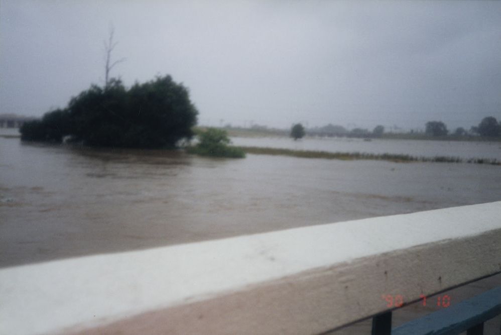 Flood waters from the South Pine River at Strathpine, April / May 1996