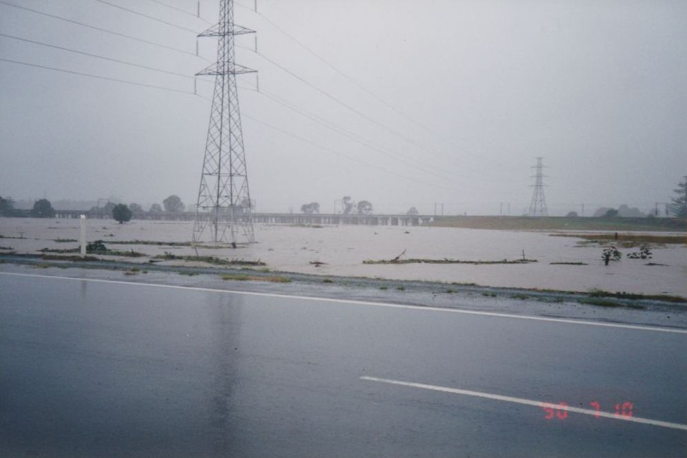 Flood waters from the South Pine River at Strathpine, April / May 1996